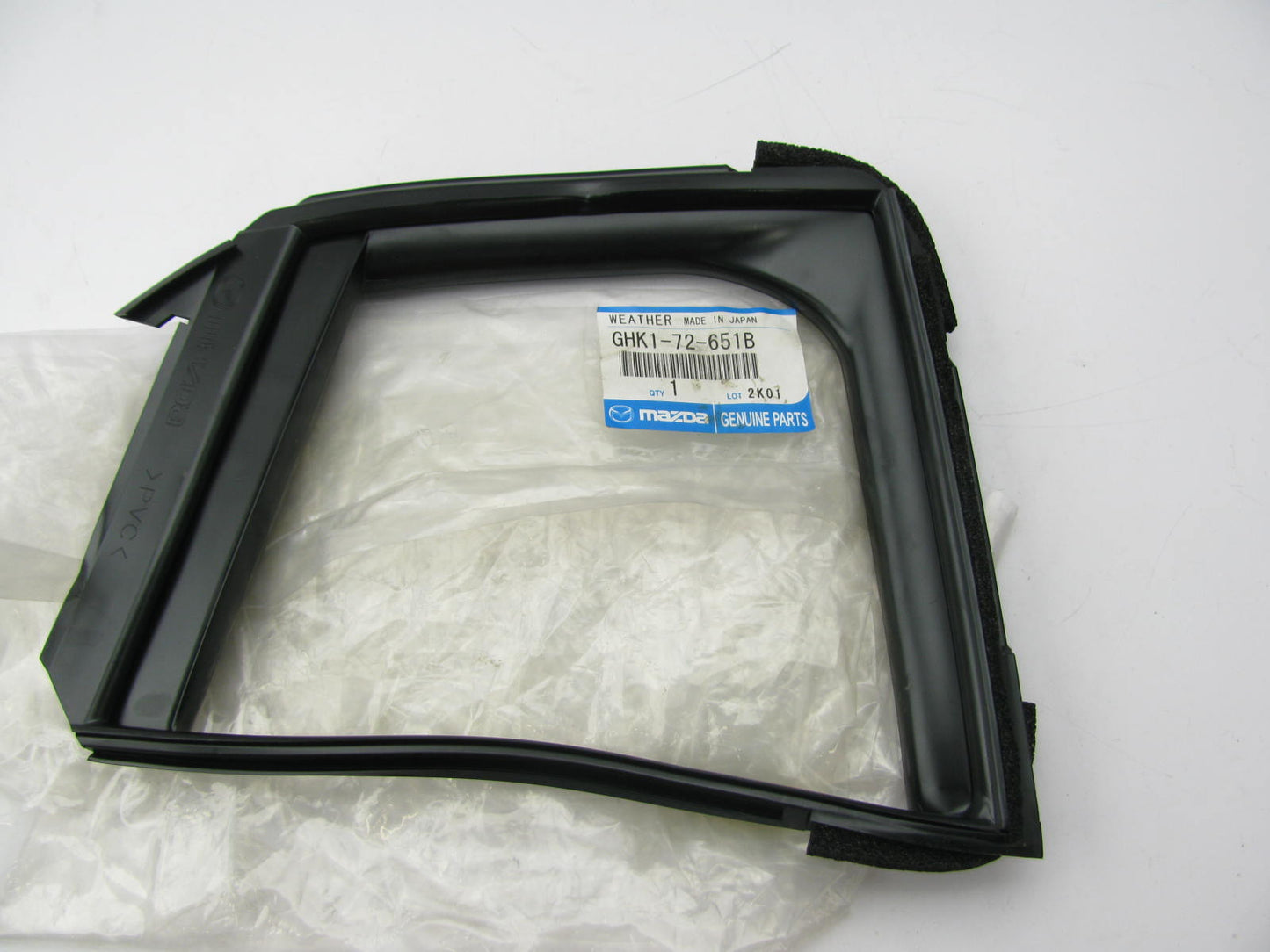 NEW - OEM Mazda GHK1-72-651B Rear Right Vent Window Weatherstrip Seal 2015-20 6