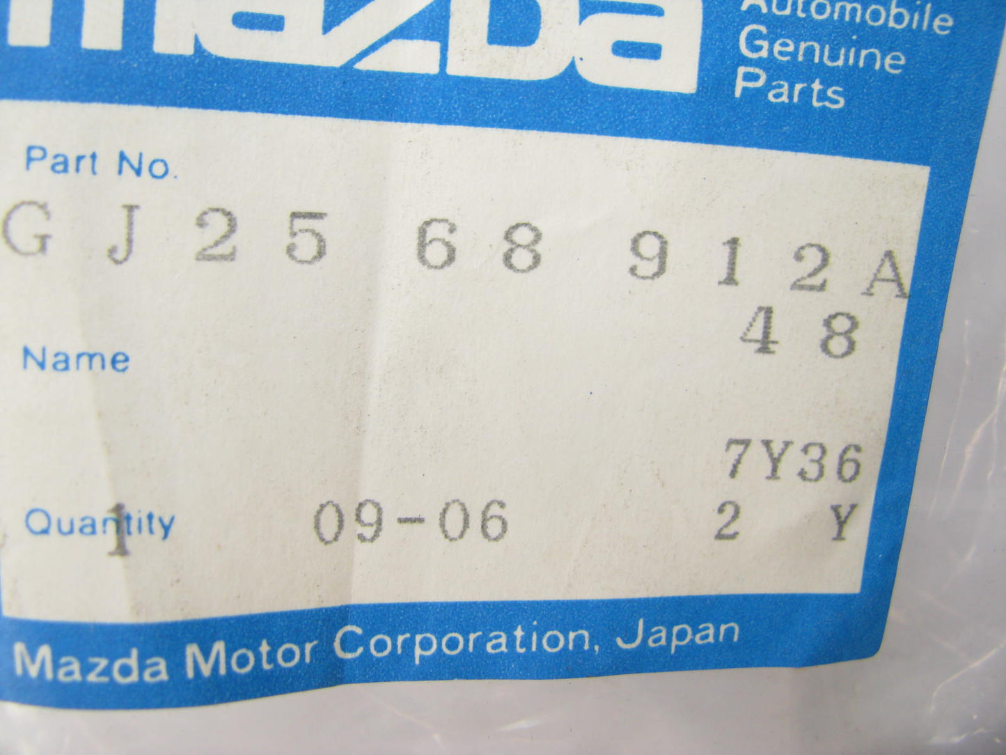 OEM GJ25-68-912A-48 FRONT LEFT Welt Weatherstrip Seal 1988-92 Mazda MX-6