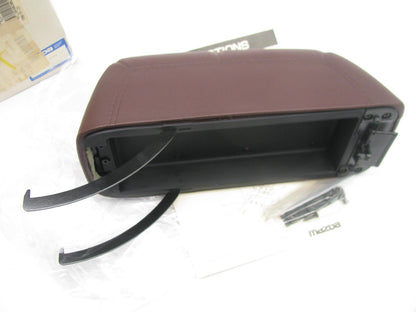 NOS Genuine OEM Mazda Center Console Lid, BURGUNDY - 1988-1992 Mazda 626, MX-3