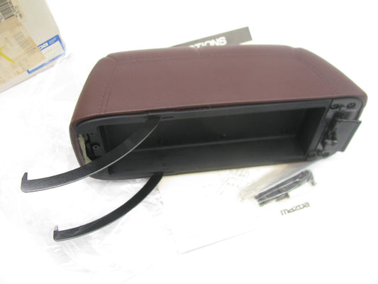 NOS Genuine OEM Mazda Center Console Lid, BURGUNDY - 1988-1992 Mazda 626, MX-3