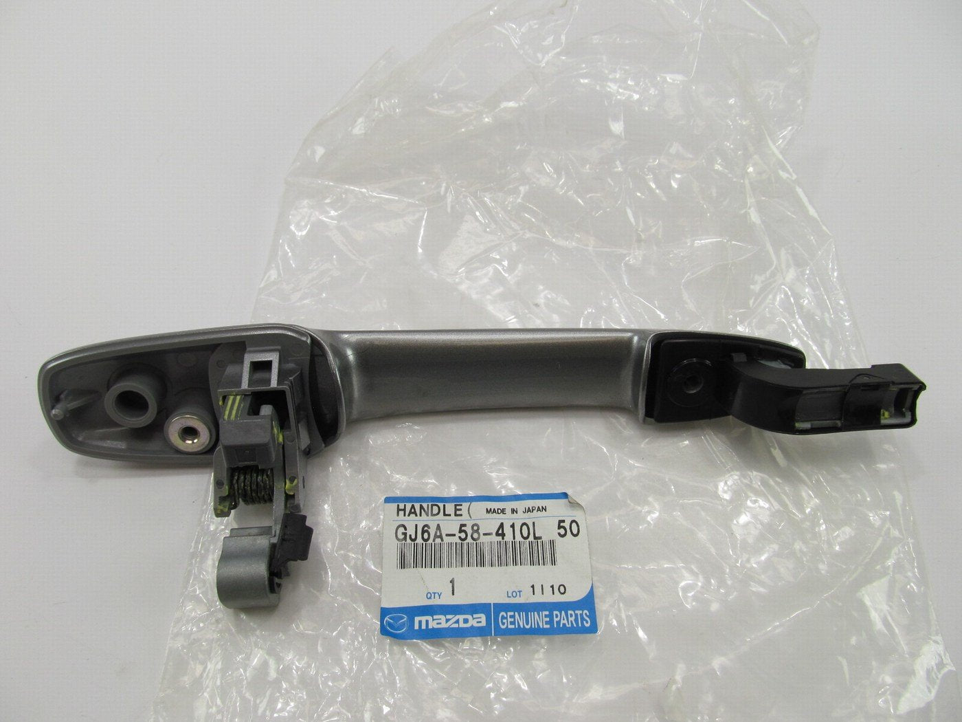 NEW - OEM Mazda GJ6A58410L50 Front Right Outside Door Handle - Aluminum Metallic
