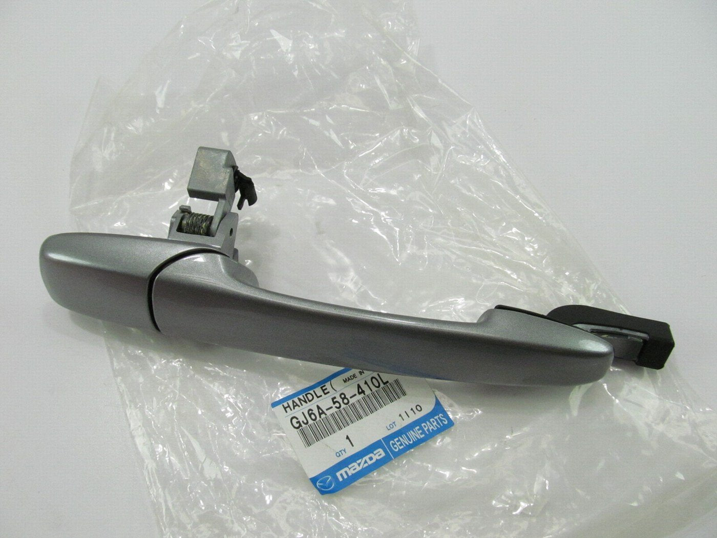 NEW - OEM Mazda GJ6A58410L50 Front Right Outside Door Handle - Aluminum Metallic