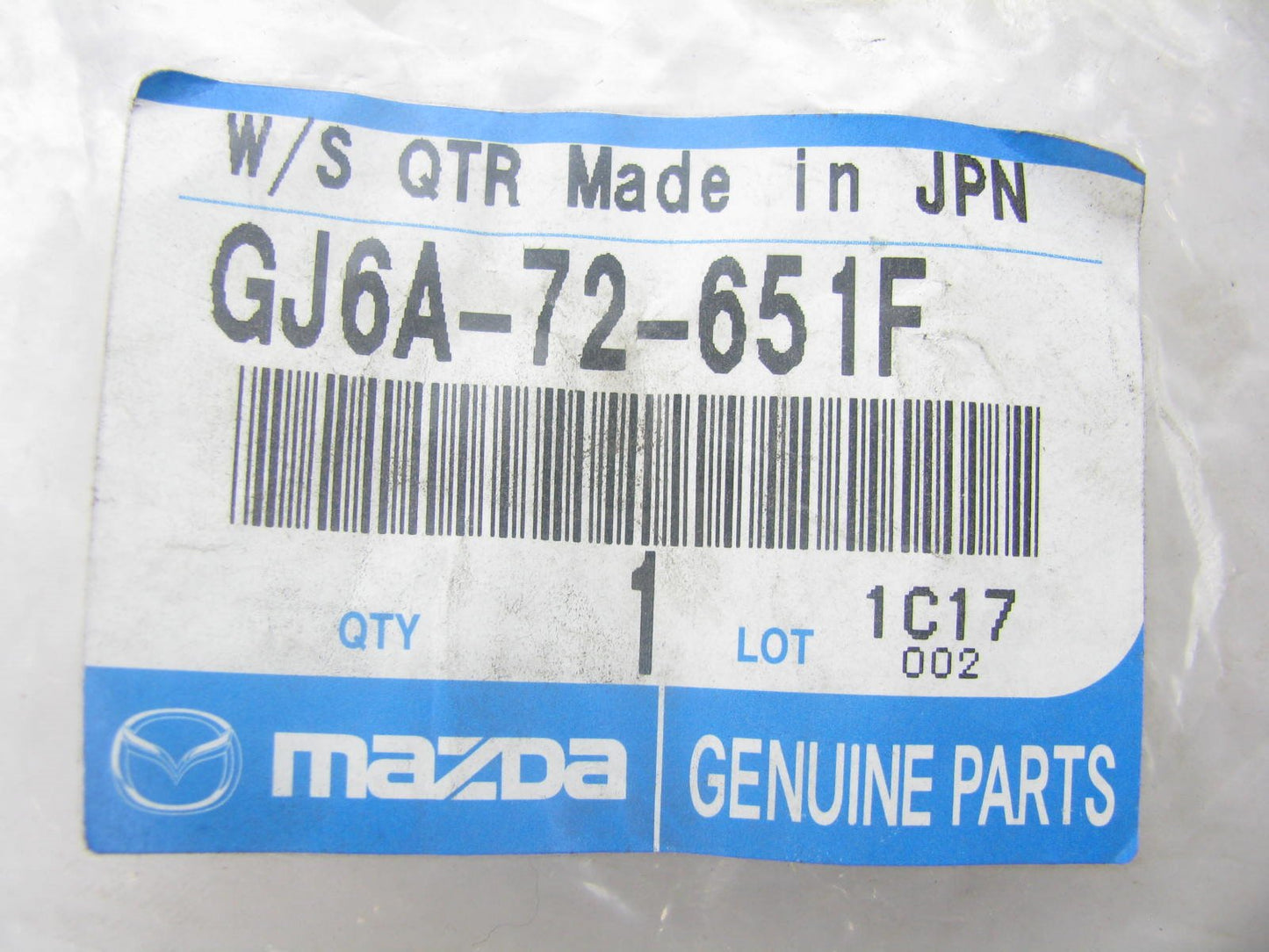 New Rear Right Door Quater Window Weatherstrip Seal For 2006-07 MazdaSpeed 6