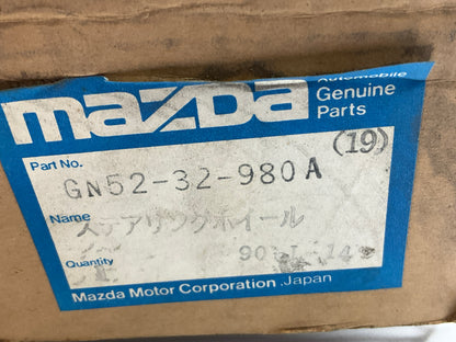 NOS Genuine OEM Mazda GN52-32-980A-19 Burgundy Steering Wheel - 1991-1992 626