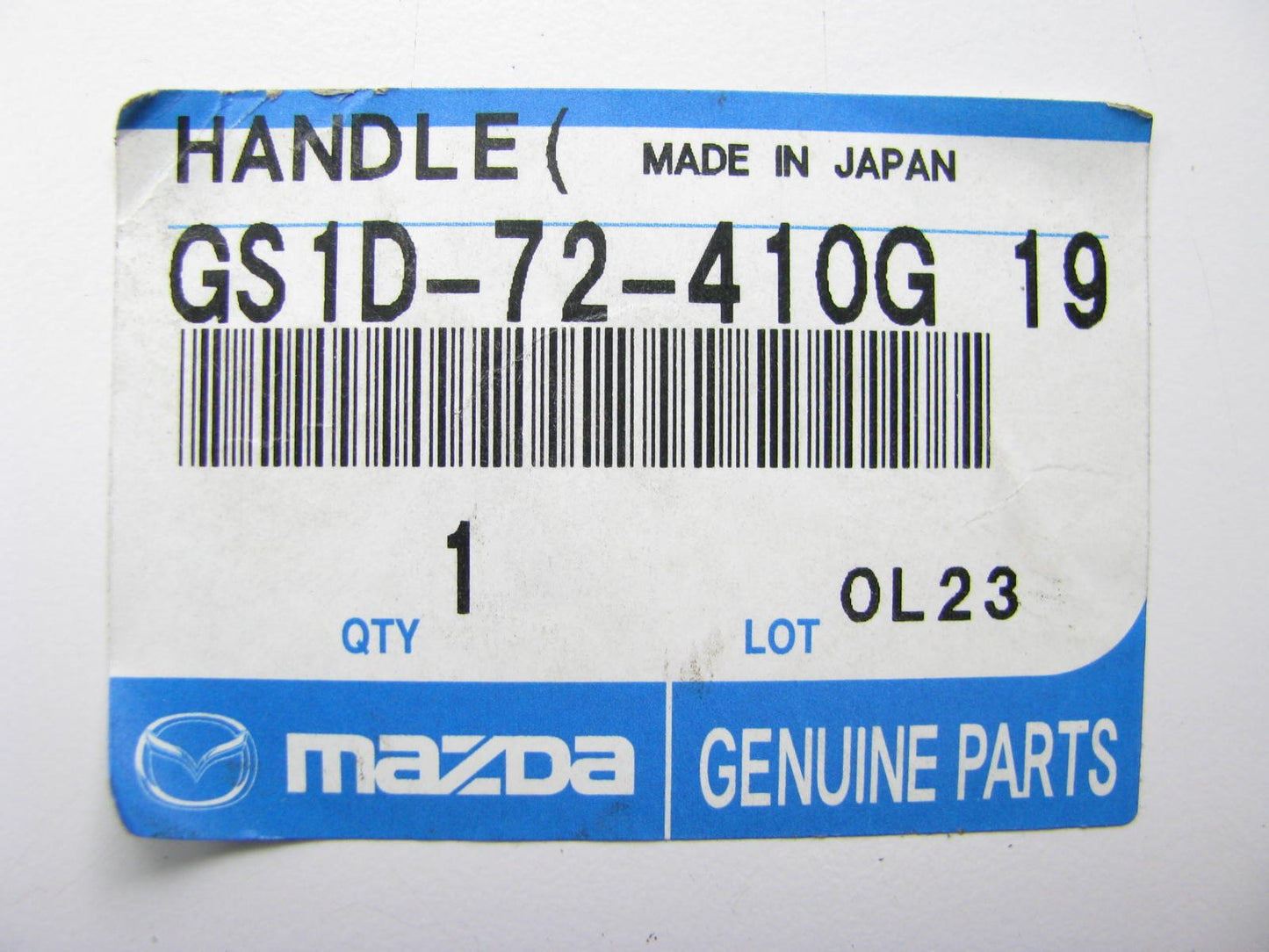 New Rear Right Side Exterior Door Handle Blue OEM For 12-13 Mazda 2 GS1D72410G19