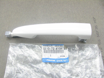 New Rear Right Exterior Door Handle Arctic White For 2010-11 Mazda 3 HATCHBACK