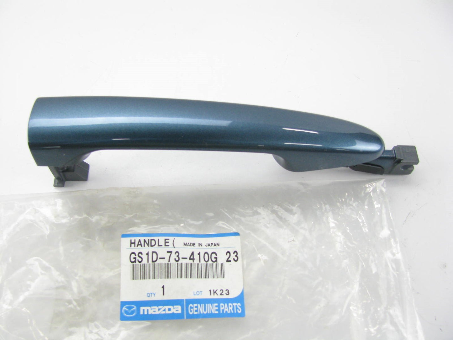 New REAR LEFT Door Outside Handle GUNMETAL BLUE OEM For 10-11 Mazda 3 GS1D73410G