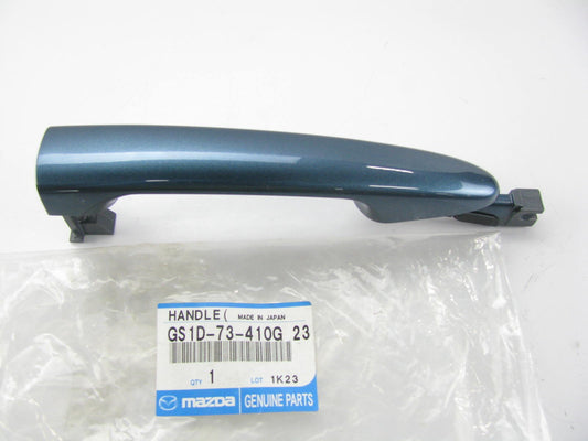 New REAR LEFT Door Outside Handle GUNMETAL BLUE OEM For 10-11 Mazda 3 GS1D73410G