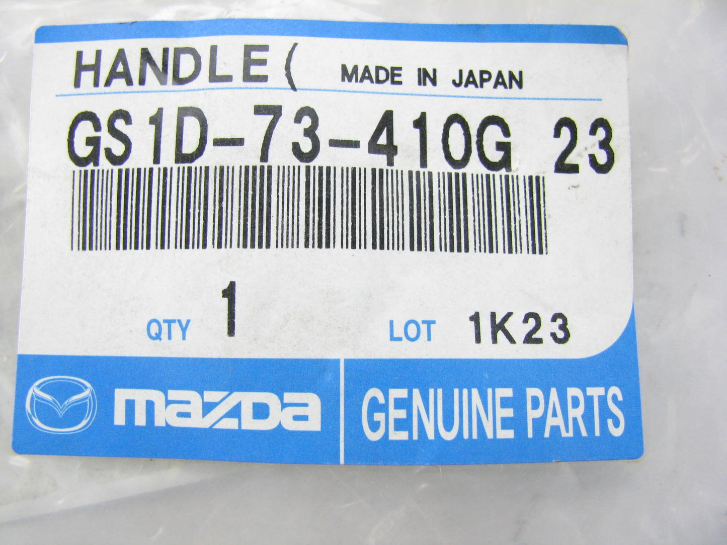 New REAR LEFT Door Outside Handle GUNMETAL BLUE OEM For 10-11 Mazda 3 GS1D73410G