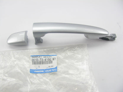 New Genuine REAR LEFT Door Outside Handle Sunlight Silver OEM For 11-12 Mazda 2