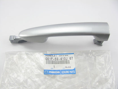 New Front Left Exterior Outside Door Handle Crystal Silver For 2011-2012 Mazda 2