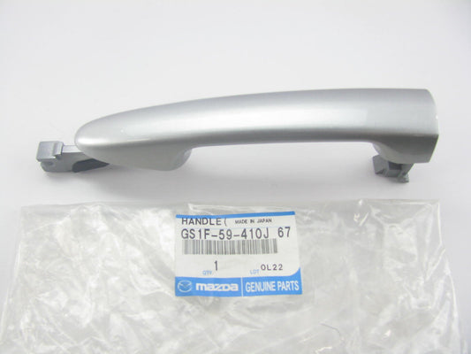 New Front Left Exterior Outside Door Handle Crystal Silver For 2011-2012 Mazda 2