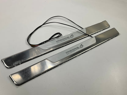 Mazda GS3L-V1-370 Door Sill Trim Plate, Blue MAZDA6 LED Lighted, 10-13 Mazda 6