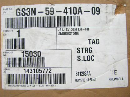 New OEM Front Left Side SMOKE STONE Outside Door Handle For 09-10 Mazda 6
