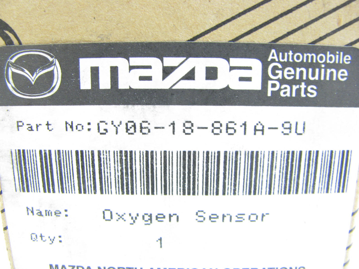 NEW - OEM Mazda GY06-18-861A-9U Oxygen O2 Sensor - 04M134160