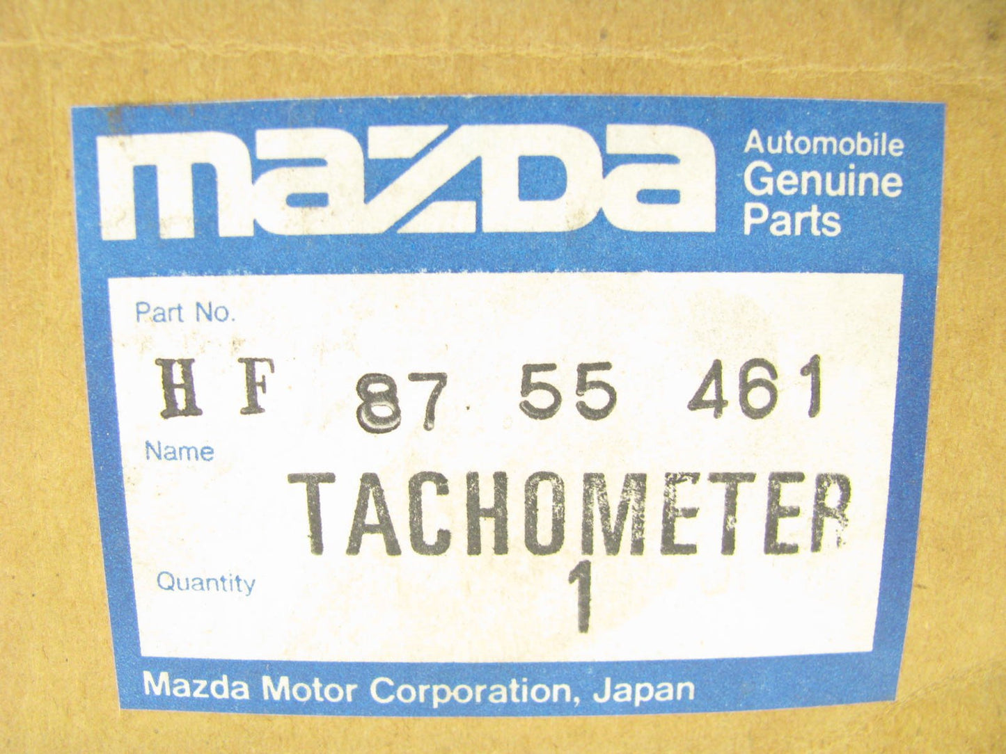 NEW - OEM Mazda HF8755461 RPM Tachometer Gauge 1990-1991 929