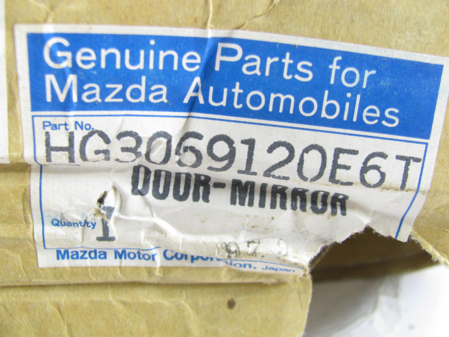 New Genuine OEM Mazda HG30-69-120E-6T Right Passenger Side Mirror For 92-94 929