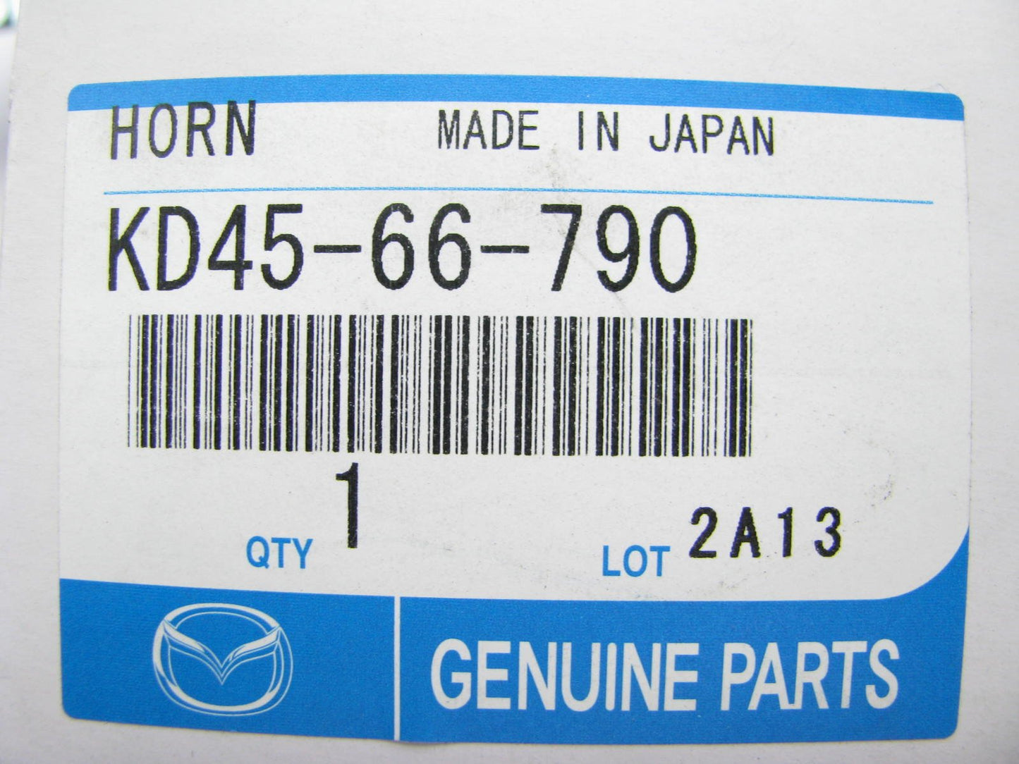 NEW - OEM KD4566790 Low Tone Horn For 2013-2014 Mazda CX-5