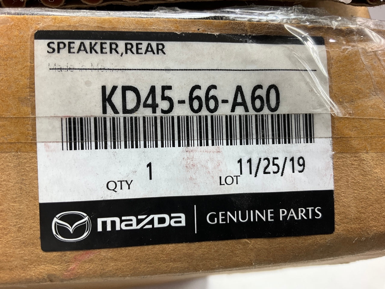 NEW OEM Mazda KD4566A60 Rear Speaker For 2016-2023 Mazda CX-9