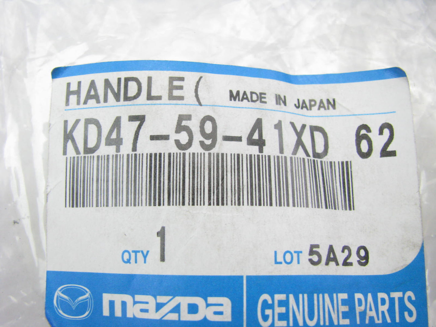 New Genuine OEM Exterior Left Door Handle W/ Smart Key For Mazda KD47-59-41XD62