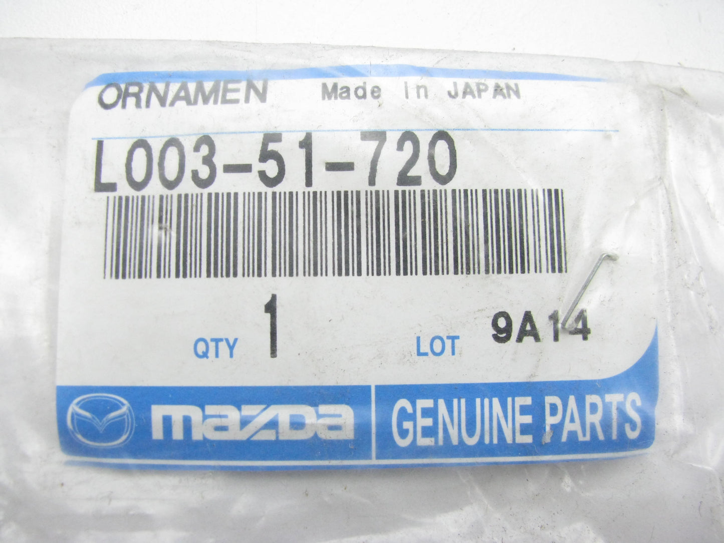 NEW - OEM Mazda L003-51-720 Lift Gate ''MPV'' Badge Nameplate 1992-1998 MPV