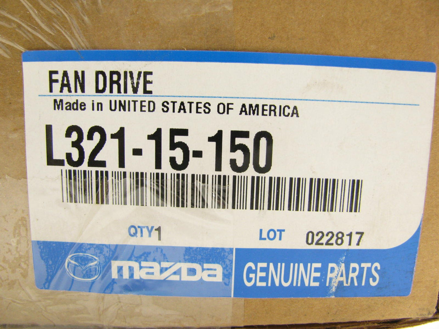 NEW - OEM Mazda L321-15-150 Radiator Fan Motor 2003-2008 Mazda 6 2.3L