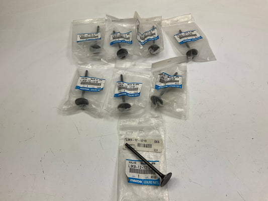 (8) NEW OEM Mazda L3K9-12-121D Engine Exhaust Valve - 2007-2013 Mazda 2.3L TURBO