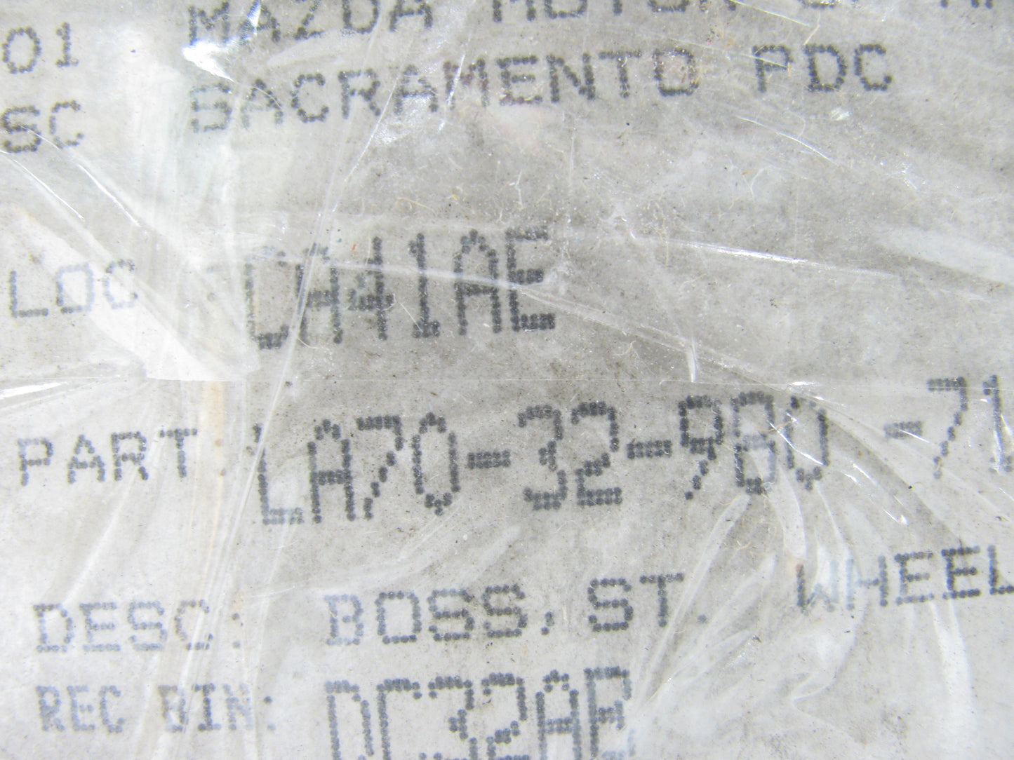 NOS GENUINE OEM Mazda LA70-32-980-71 Tan Steering Wheel For 1989-1993 MPV