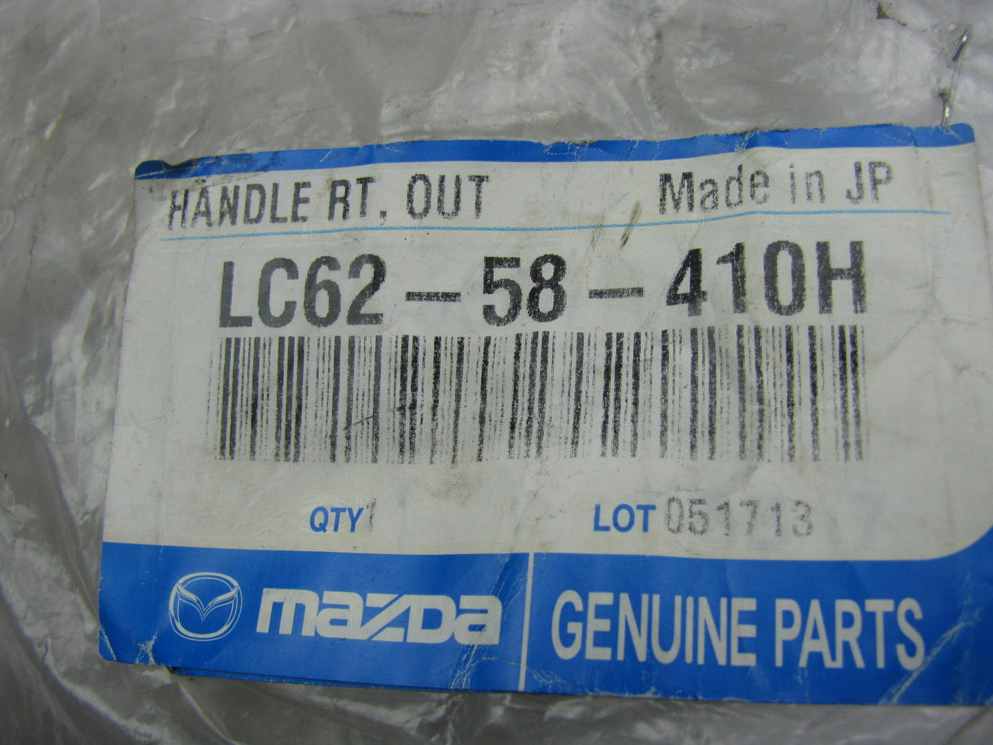 NEW - OEM LC62-58-410H FRONT RIGHT Exterior Door Handle 2000-2003 Mazda MPV