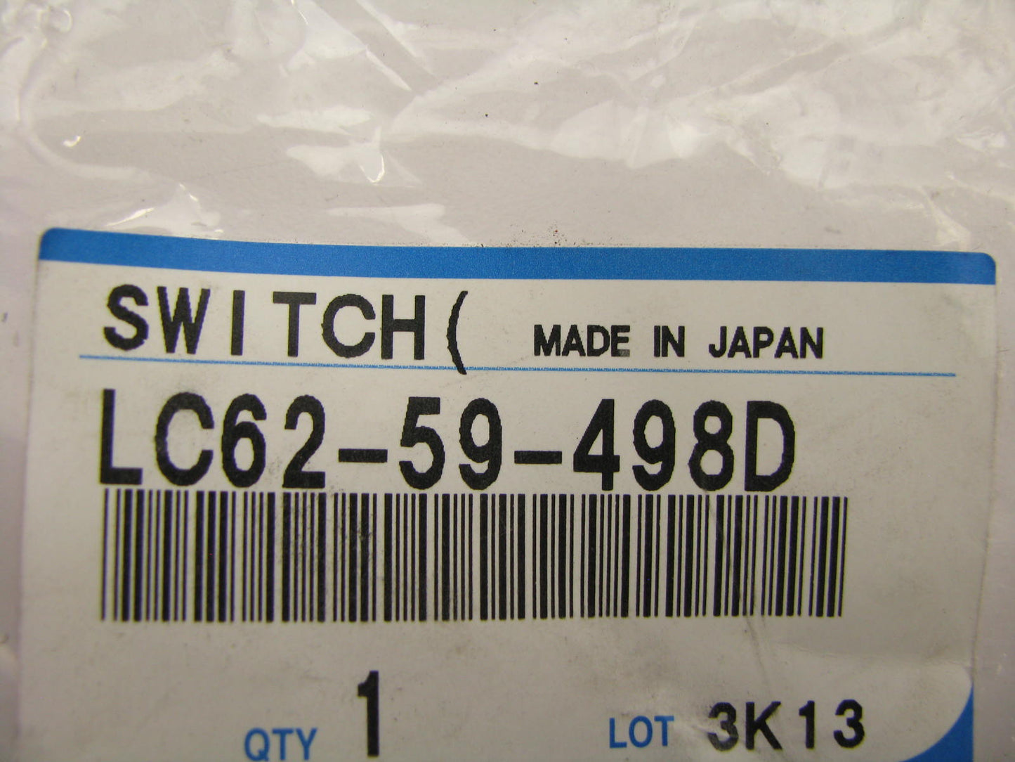 NEW - OEM Mazda LC6259498D Ignition Lock Cylinder Switch 2000-2006 MPV
