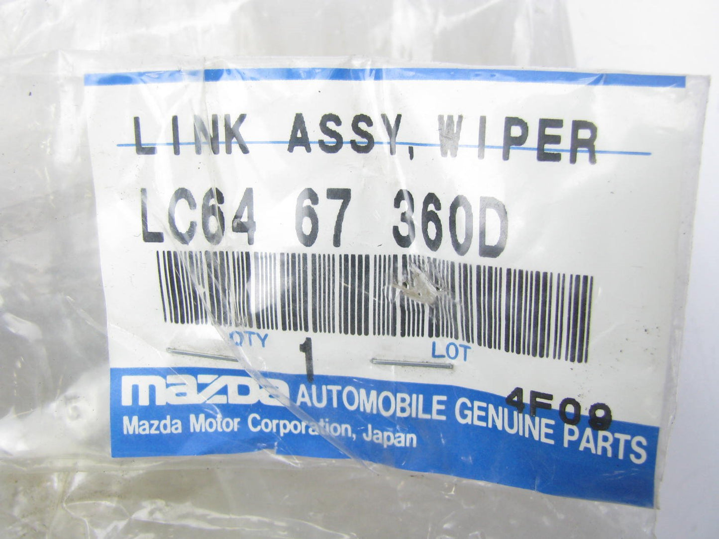 NEW GENUINE Windshield Wiper Pivot Link Left 2000-2001 Mazda MPV LC64 67 360D