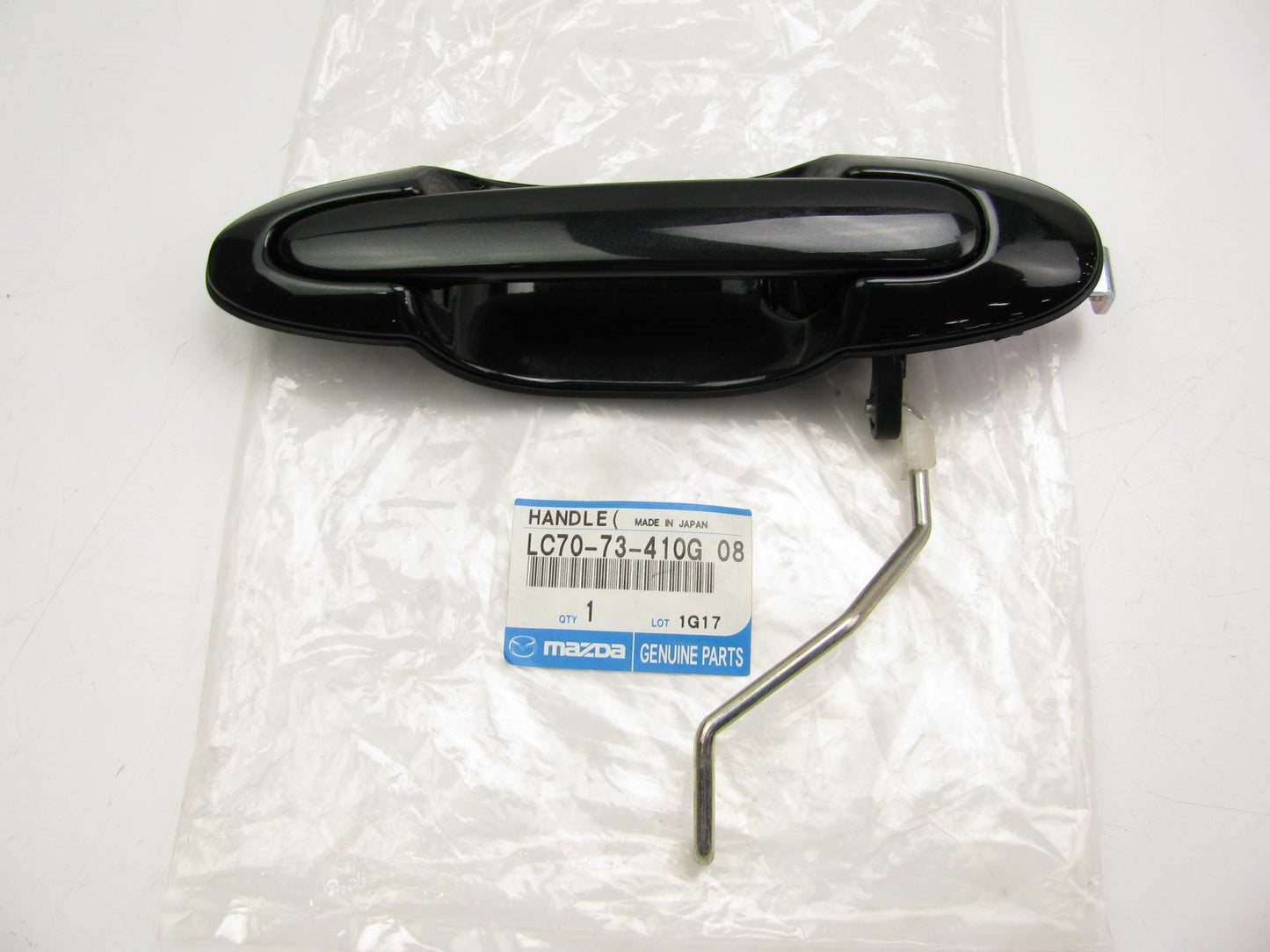 NEW REAR LEFT Exterior Sliding Door Handle, Black, OEM For 00-06 Mazda MPV