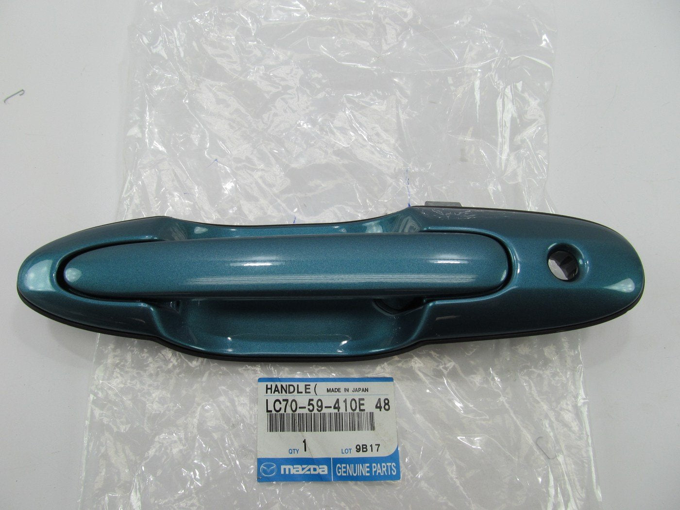 NEW - OEM Mazda LC7059410E48 Front Left Outer Door Handle For 2000-01 MPV GREEN
