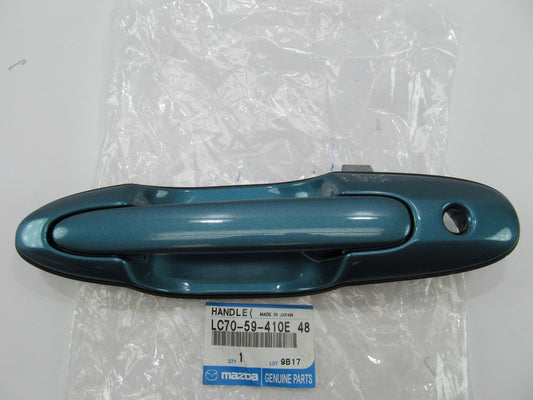 NEW - OEM Mazda LC7059410E48 Front Left Outer Door Handle For 2000-01 MPV GREEN