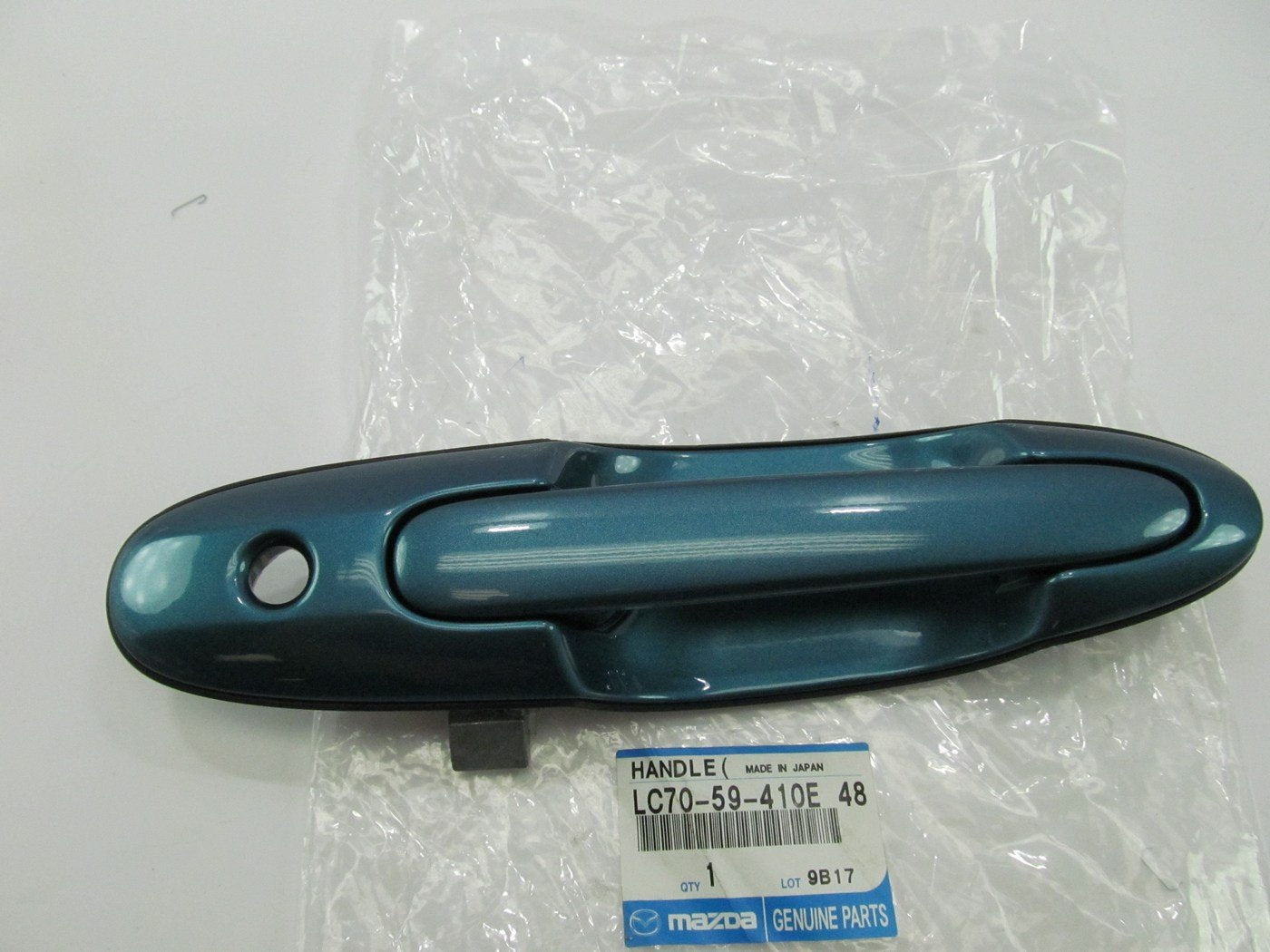 NEW - OEM Mazda LC7059410E48 Front Left Outer Door Handle For 2000-01 MPV GREEN