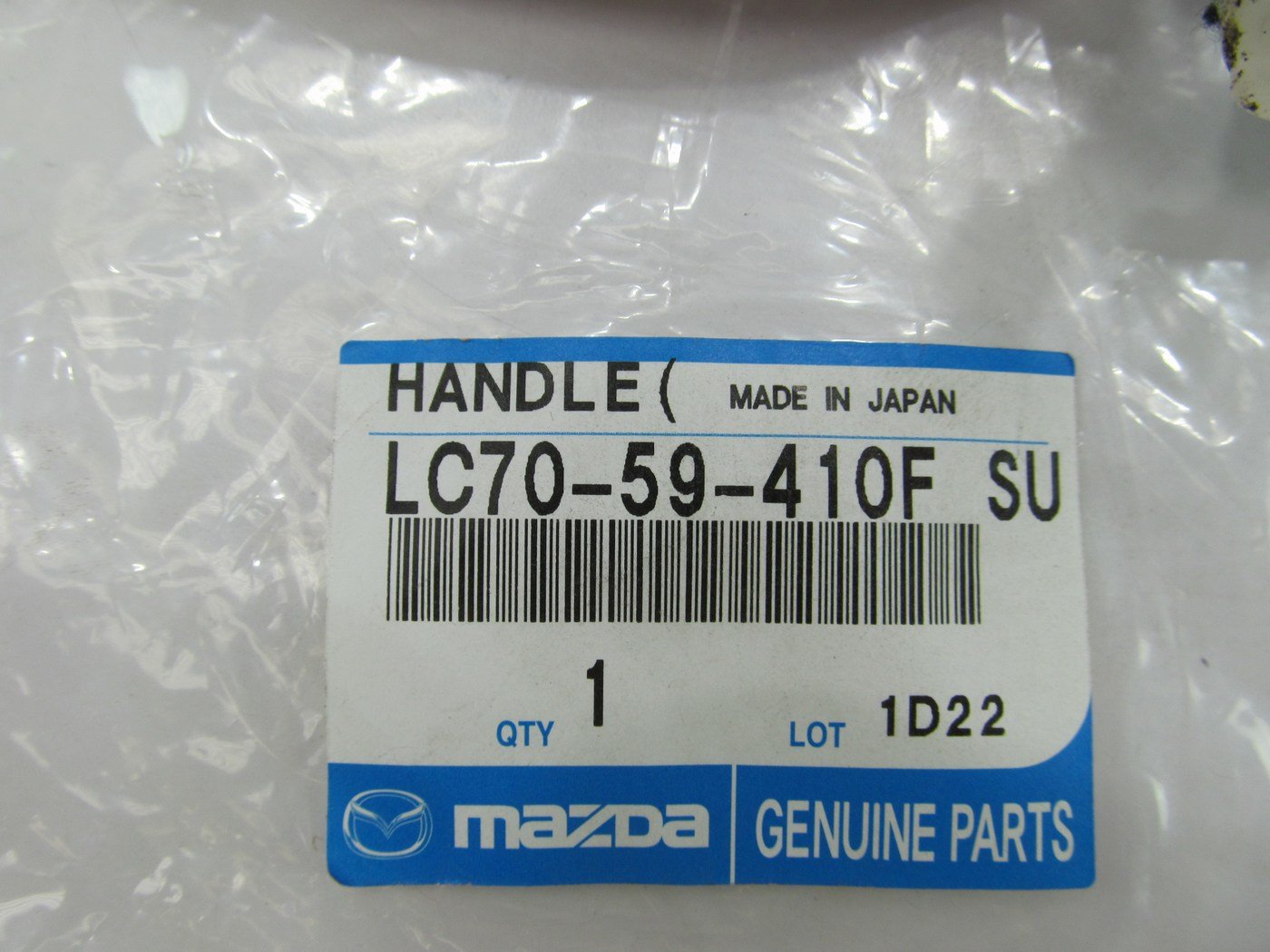 NEW - OEM LC7059410FSU Front Left Outer Door Handle 00-01 Mazda MPV CLASSIC RED