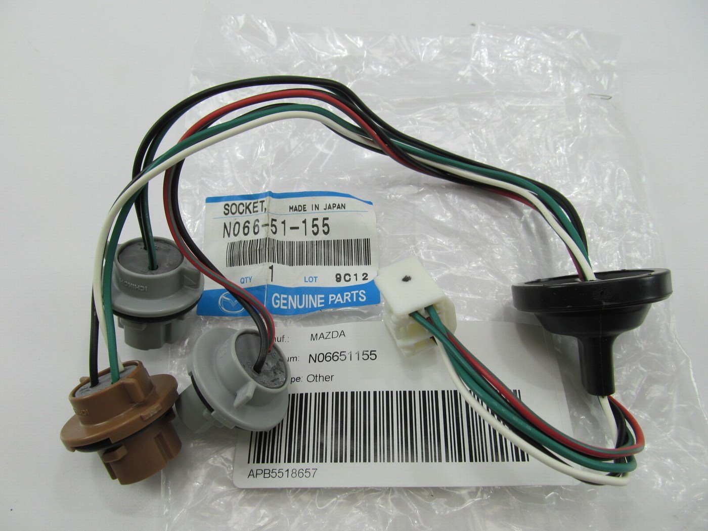 NEW OEM Mazda N06651155 Tail Light Wire Harness For 2001-2005 Miata  MX-5