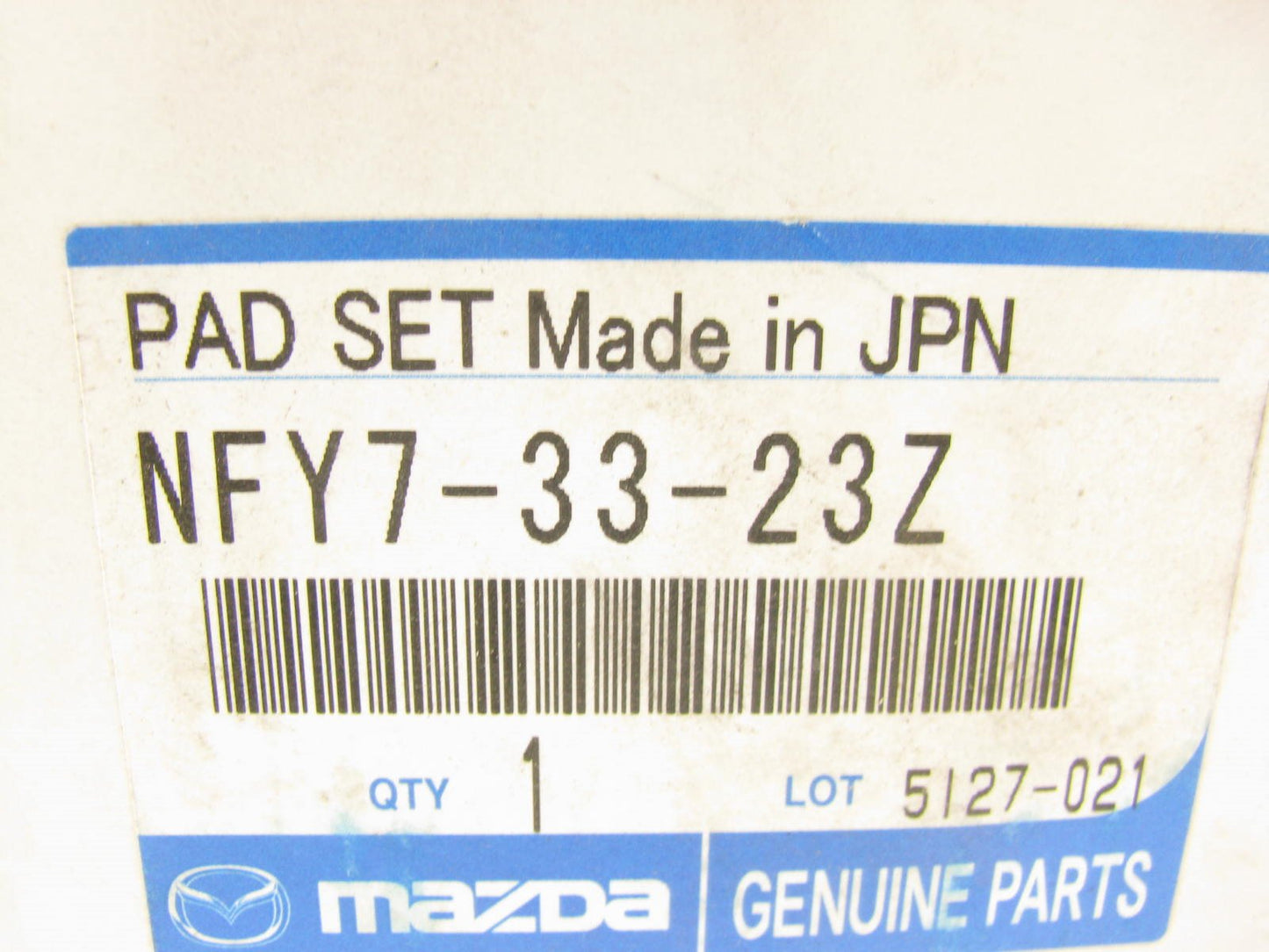 NEW GENUINE Mazda NFY7-33-23Z FRONT Brake Pads 06-08 MX-5, 06-09 MX-5 Miata