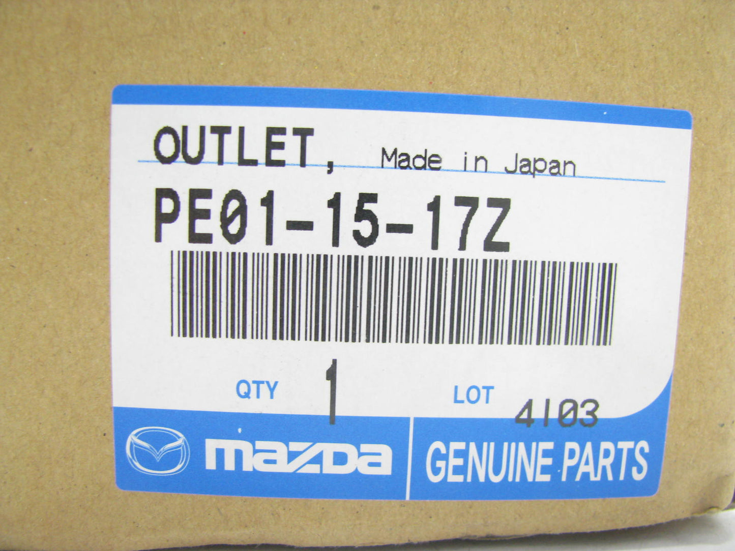 NEW - OEM Mazda PE0-11-517Z Thermostat Housing 2013-15 CX-5 6 2.0L 2.5L-L4 M/T