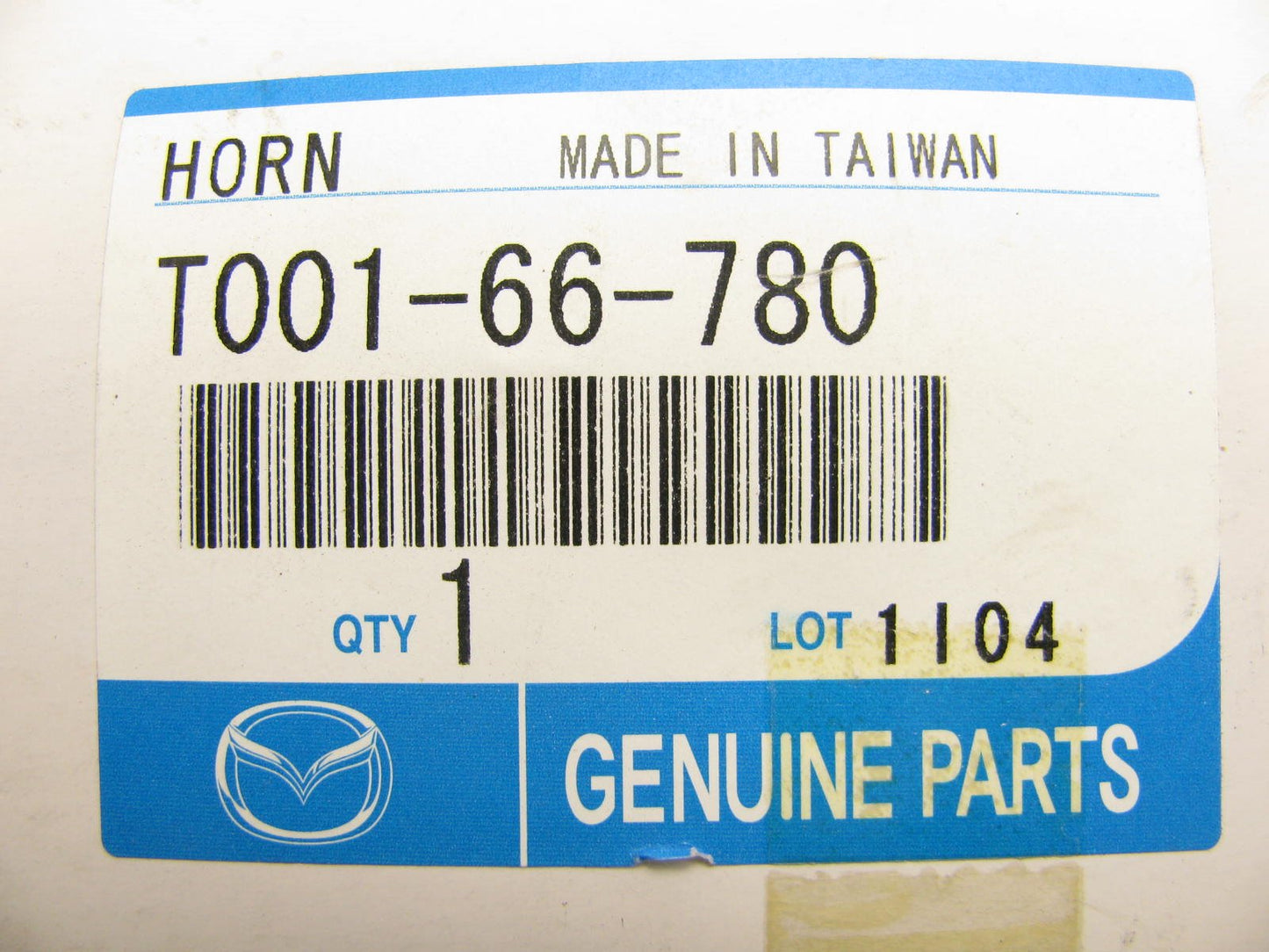 NEW - OEM Mazda T001-66-780 Horn - High Tone 1995-2002 Millenia