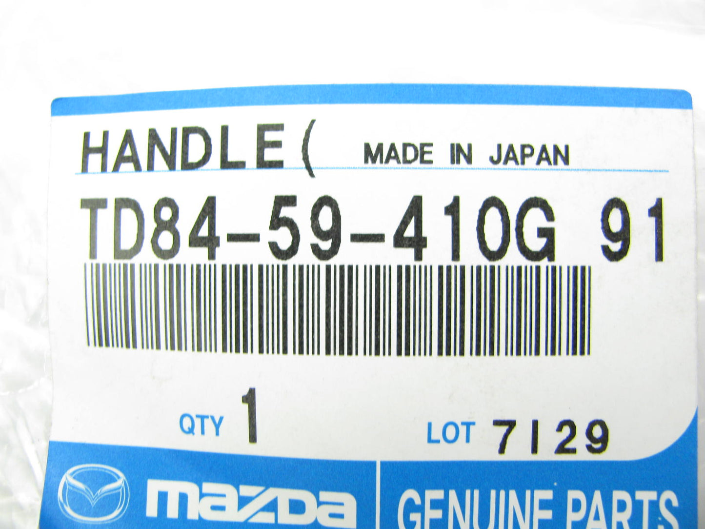 NEW - OEM Mazda TD8459410G91 Front Left Outside Door Handle For 2007-2008 CX-9