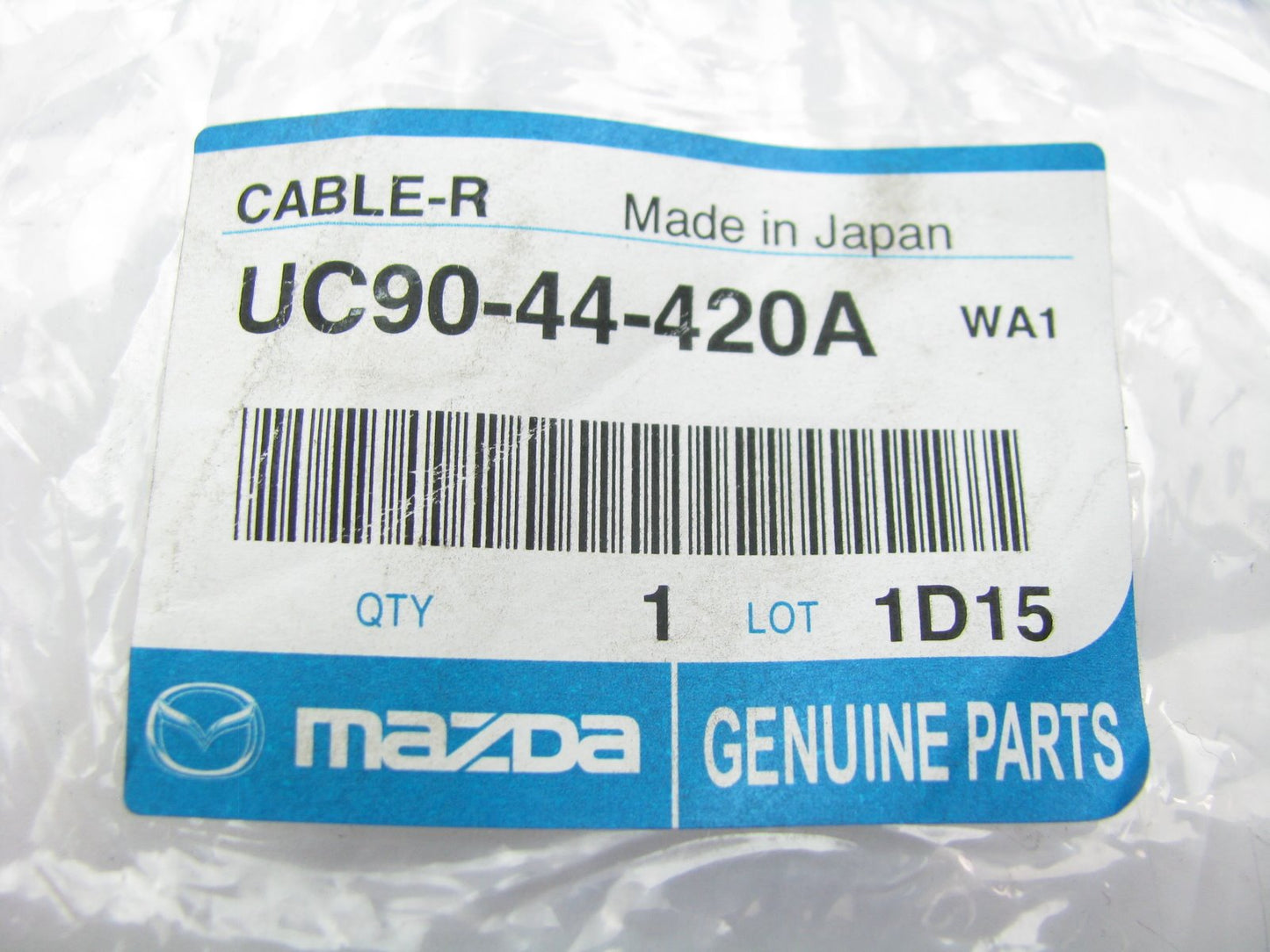 NEW OEM Parking Brake Cable REAR LEFT - LONG BED 4WD ONLY - OEM Mazda UC9044420A