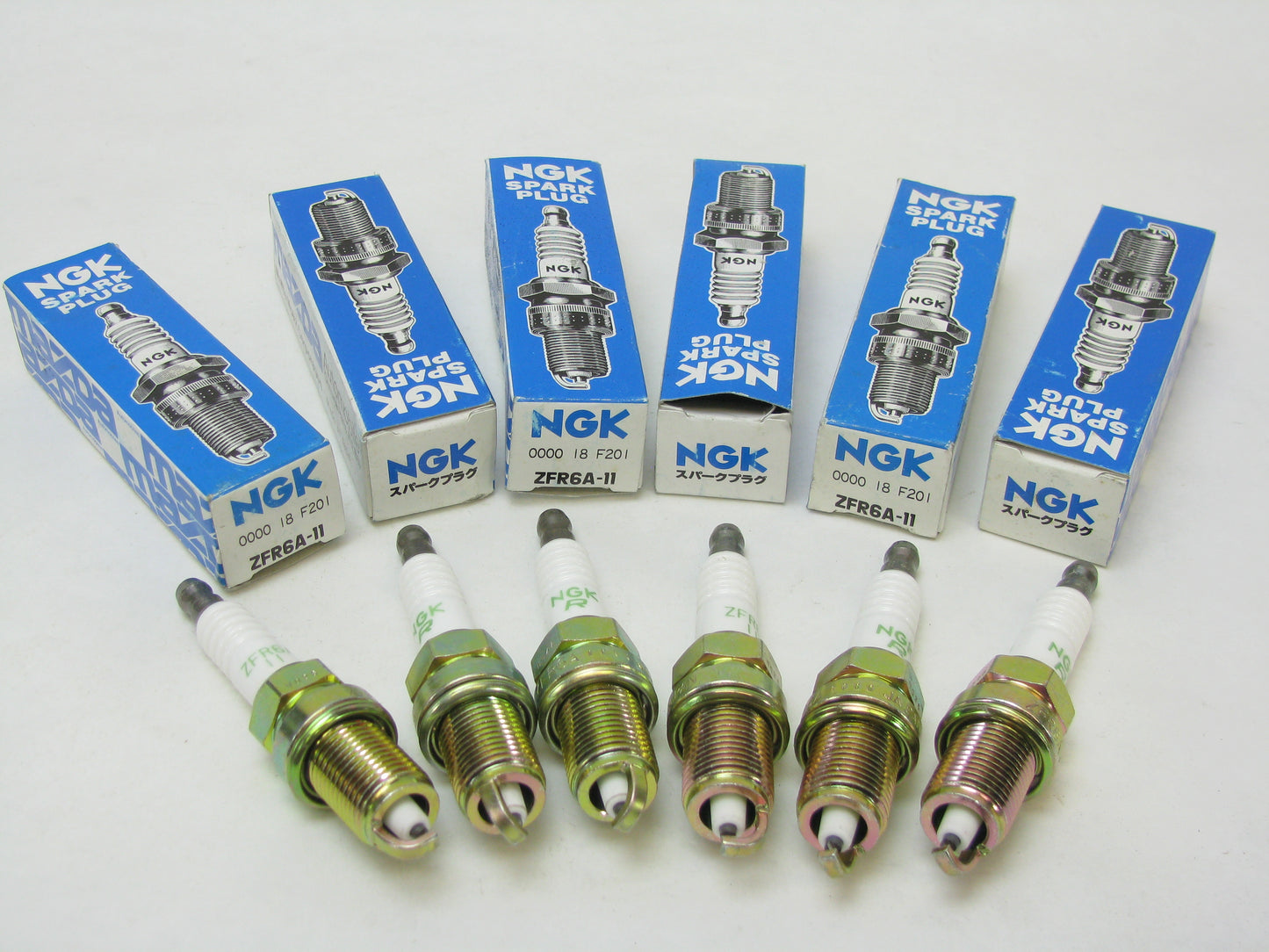 (6) NEW - OEM Mazda ZFR6A-11 Spark Plugs - NGK ZFR6A-11