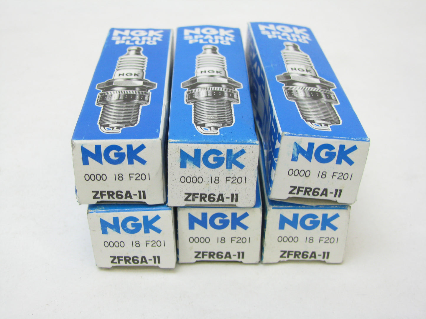 (6) NEW - OEM Mazda ZFR6A-11 Spark Plugs - NGK ZFR6A-11