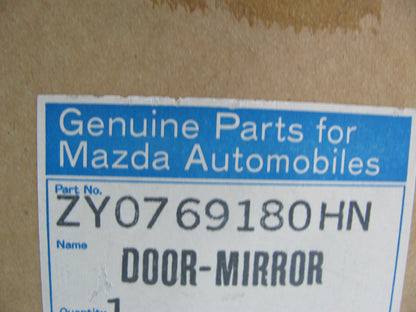 NOS OEM Mazda ZY0769180HN Left Mirror - UNKNOWN FITMENT - 1991