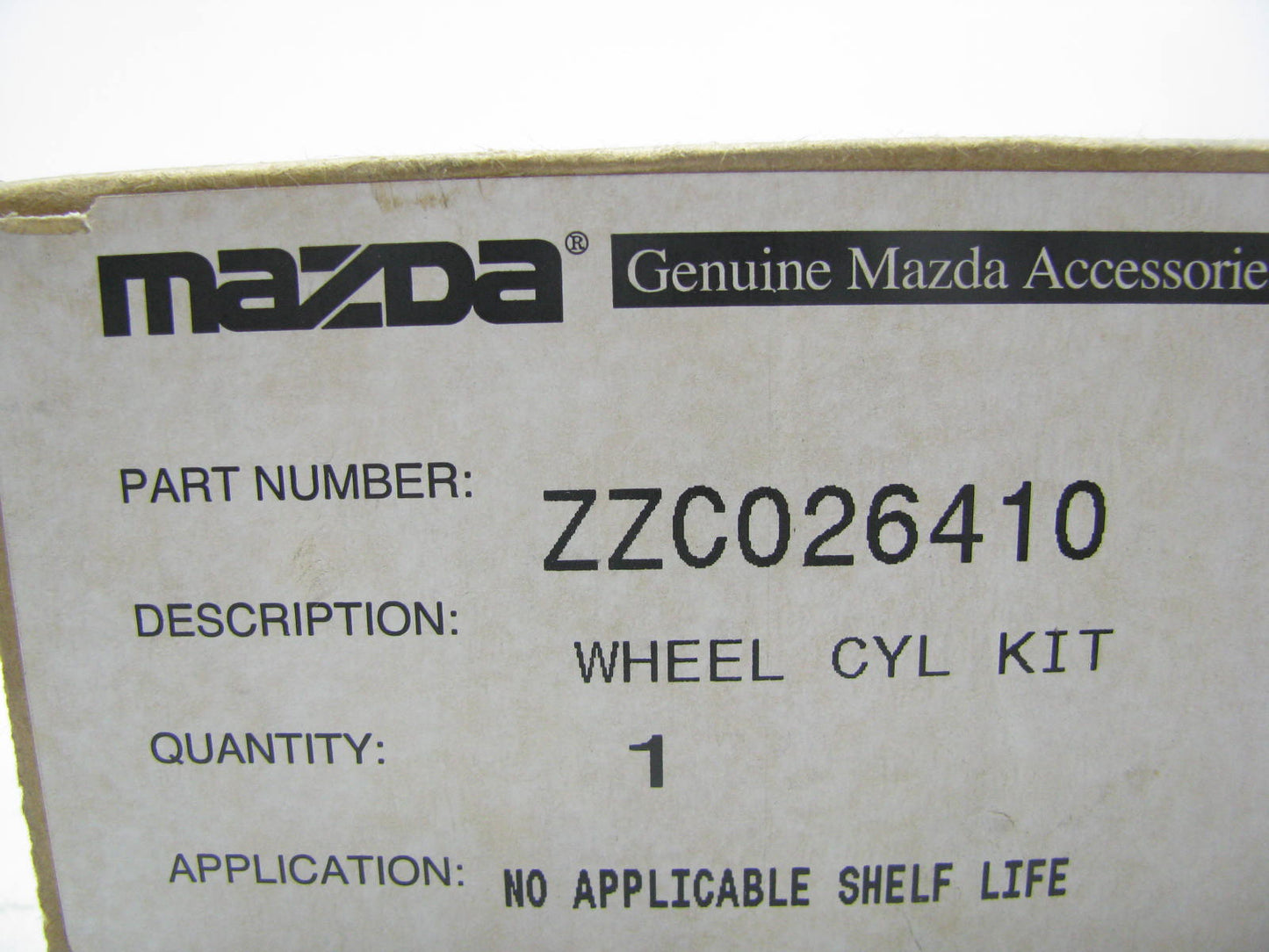 NEW - OEM Mazda ZZC026410 Rear Drum Brake Wheel Cylinder