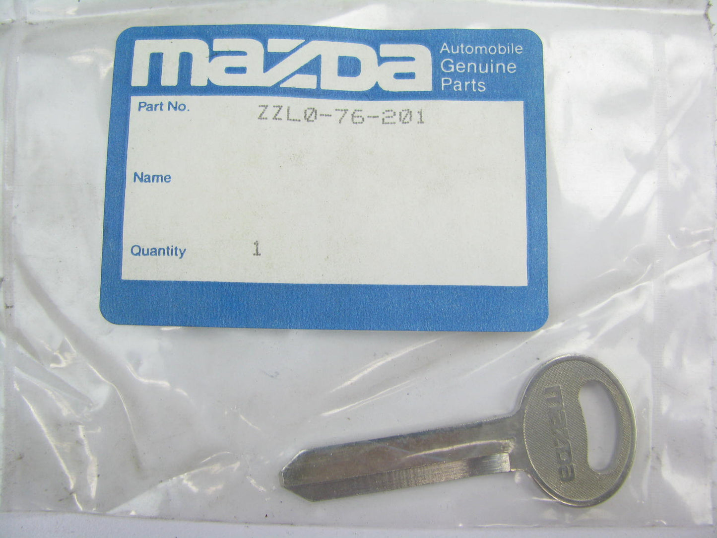 NEW GENUINE Key Blank OEM Mazda ZZL0-76-201
