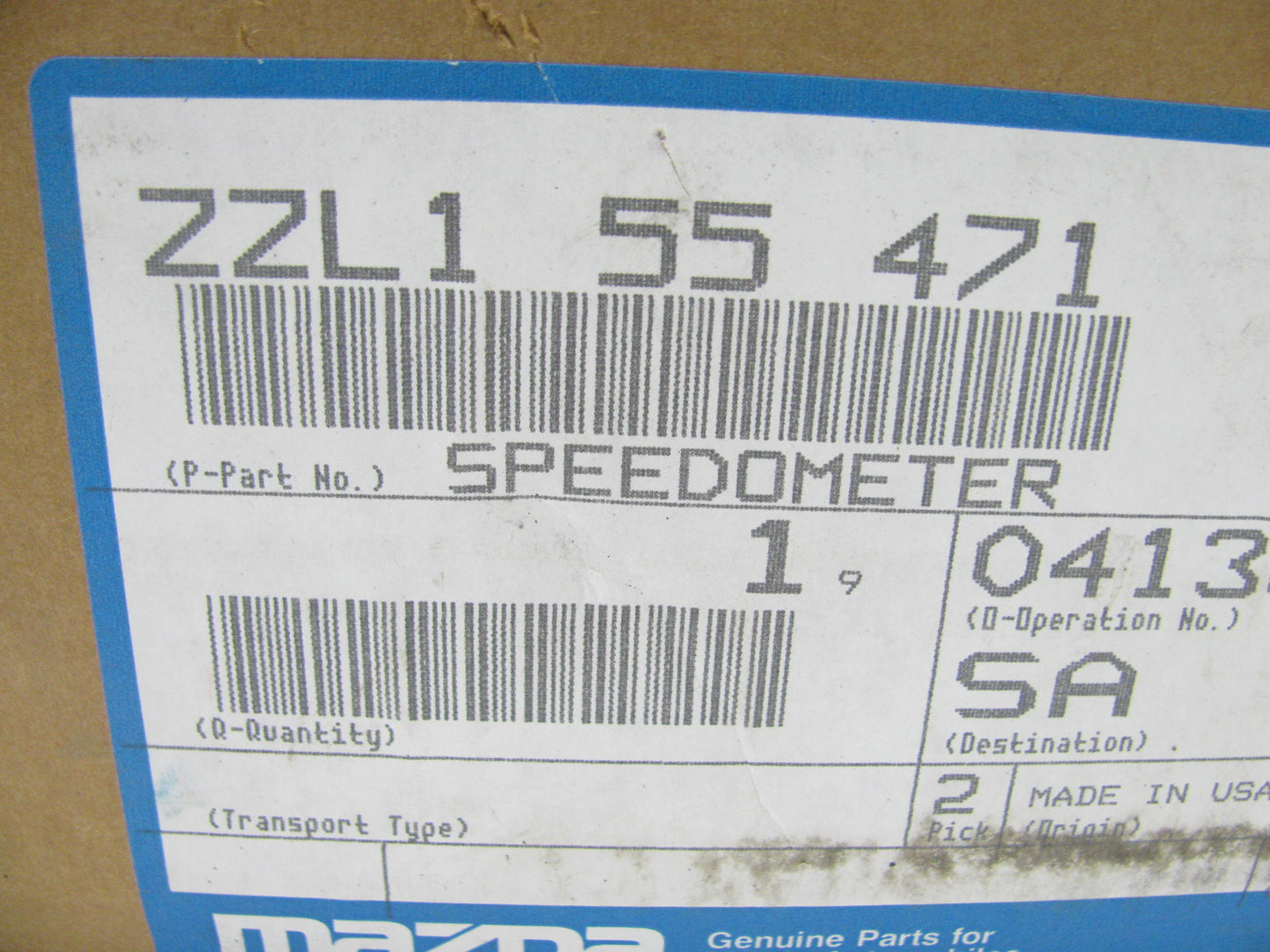 NOS OEM Mazda  ZZL1-55-471 Speedometer Gauge For 91-94 Navajo