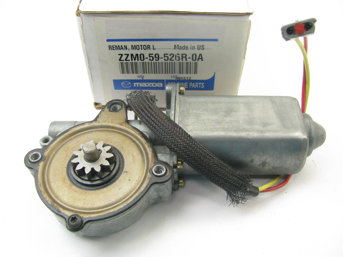 NEW GENUINE LEFT Drivers Side Power Window Motor OEM Mazda ZZM0-59-526R-0A