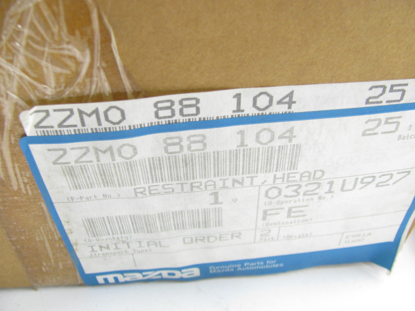 NOS OEM 1995-1997 Mazda B2300 B3000 B4000 Bench Seat Head Rest Headrest Beige